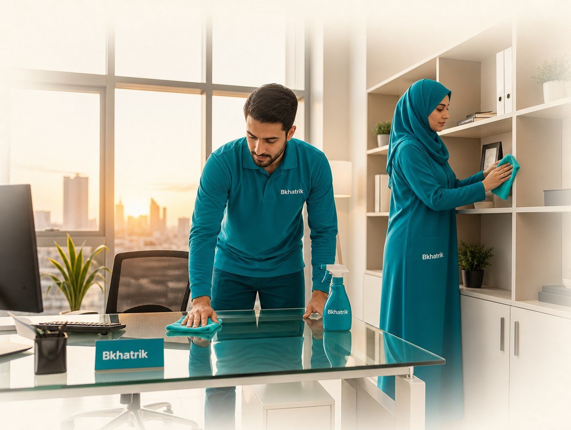 تنظيف المكاتب والمحلات